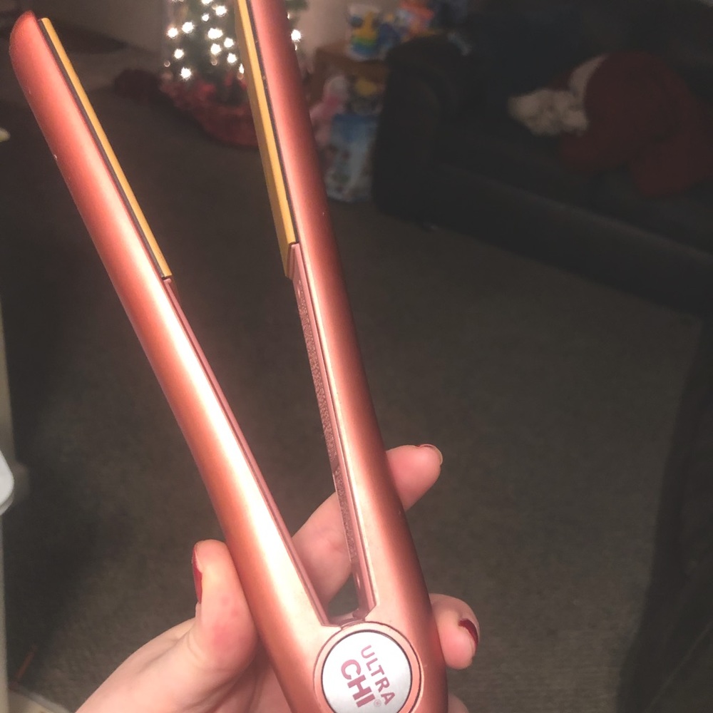 Rose gold Pink Chi Flat Iron straightener 1”